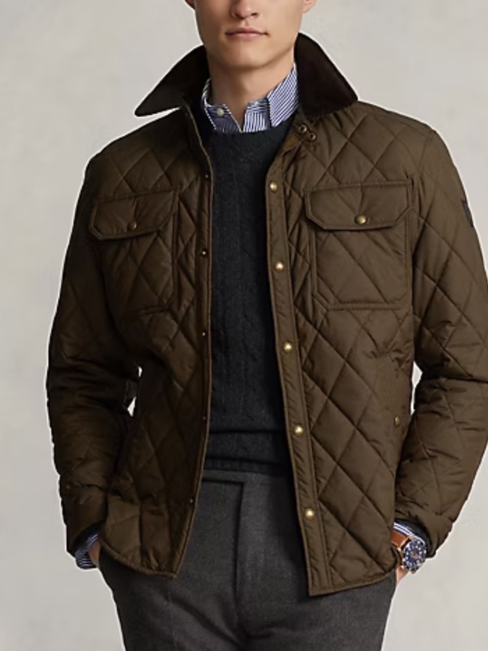 Polo Ralph Lauren The Beaton Quilted Jacket size M Excellent